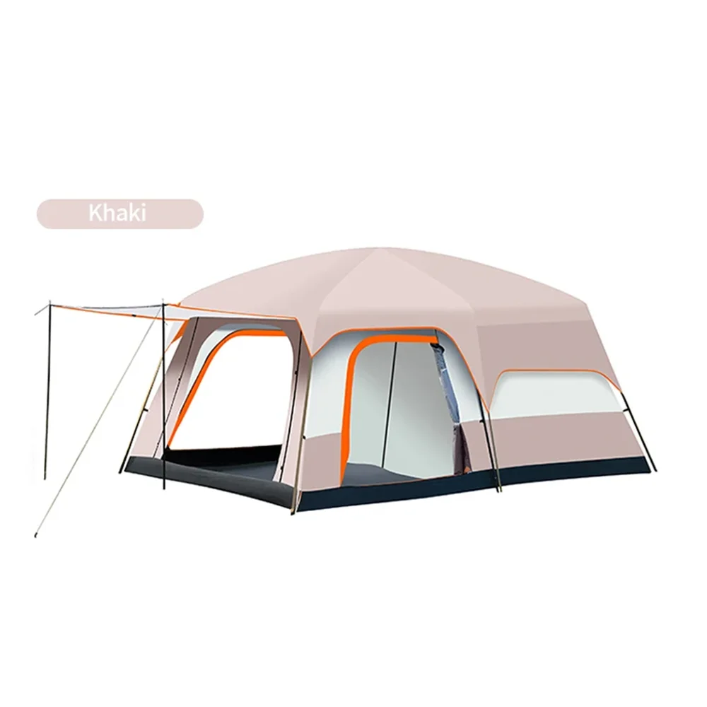 Camping Tent, Waterproof 4-Season Shelter for 3-12 People, Double Layer, Family Outdoor Backpacking Equipment, Luxury Design, Wholesale Availability