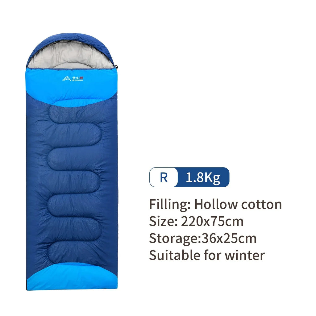 Camping Sleeping Bag, Ultralight Waterproof Winter Envelope, Warm for Outdoor Travel, Hiking, Backpacking, Wholesale Luxury