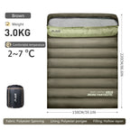 Camping Sleeping Bag for 2 People, Portable Four Seasons, Waterproof, Lightweight, Ideal for Hiking and Travel, Luxury Design, Wholesale