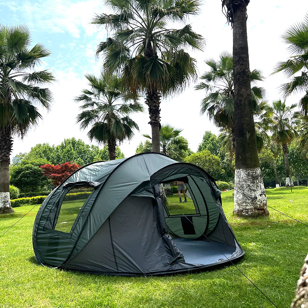 Quick Opening Waterproof Camping Tent for 5-8 People, Fully Automatic Pop-Up, Luxury Design, Durable Material, Wholesale Pricing, Outdoor Adventures