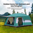 Camping Tent, Waterproof 4-Season Shelter for 3-12 People, Double Layer, Family Outdoor Backpacking Equipment, Luxury Design, Wholesale Availability