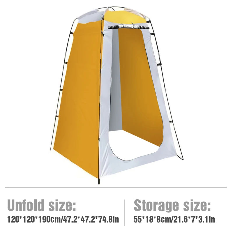 Portable Privacy Shower Tent, Waterproof Changing Room Shelter, Outdoor Camping, Hiking, Beach Bathroom, Wholesale, Luxury