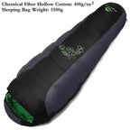Sleeping Bag, Thick Four-Hole Cotton Filling, Winter Thermal Comfort, Camping Travel Gear, Luxury Wholesale for Outdoor Enthusiasts