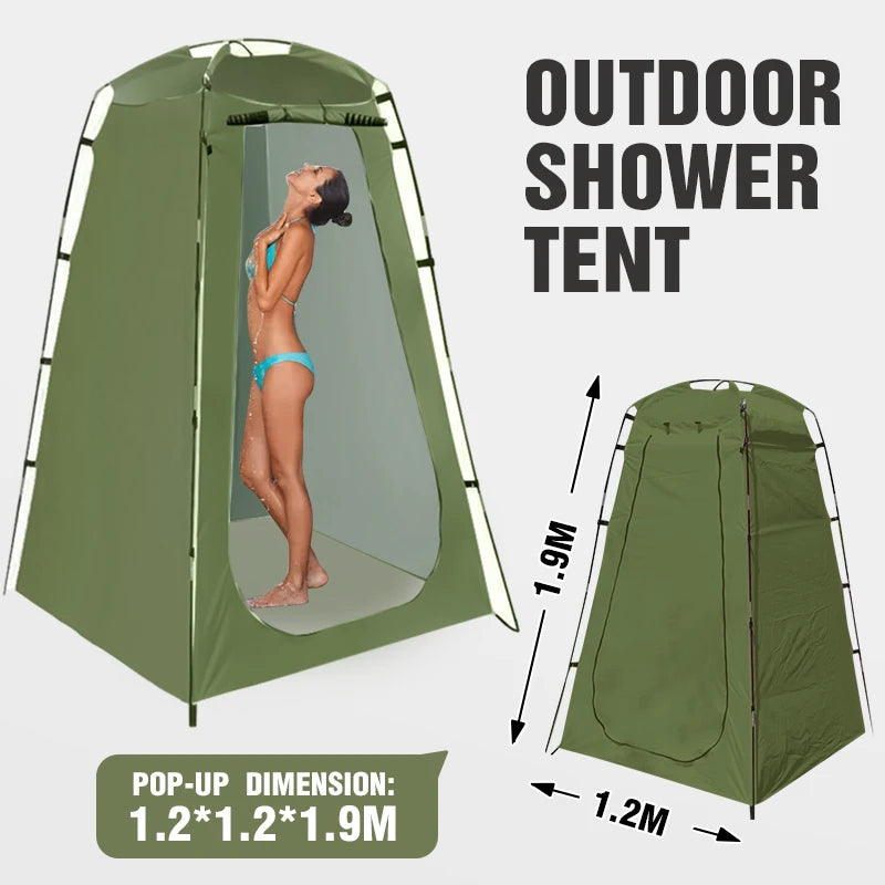 Portable Privacy Shower Tent, Waterproof Changing Room Shelter, Outdoor Camping, Hiking, Beach Bathroom, Wholesale, Luxury