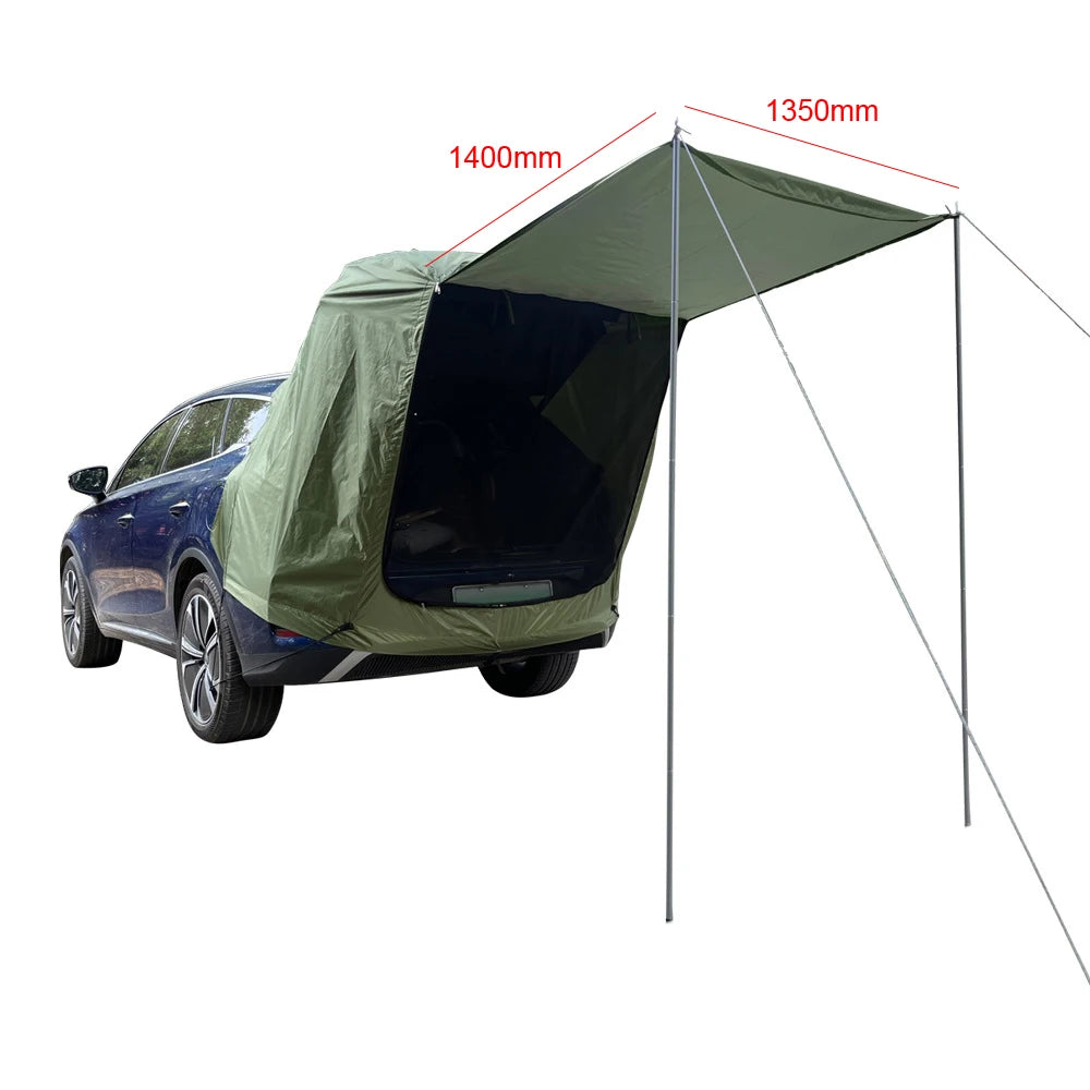 Car Rear Tent, Outdoor Camping Canopy Extension, Waterproof, Sunshine-Proof, Heavy Duty, Picnic, Wholesale Luxury for Families and Travelers