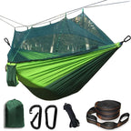 Lightweight Camping Hammock with Mosquito Net, Durable 210T Parachute Nylon, Breathable Fabric for Outdoor Adventures, Luxury Wholesale Options
