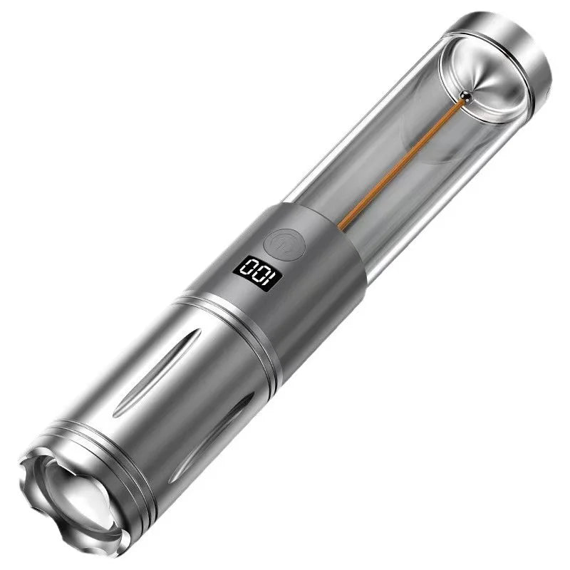 Folding Camping Lantern, Portable Telescopic Light, 8000mAh Waterproof Power Bank, Multi-Function with Triangle Stand, Ideal for Outdoor Activities