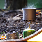 Outdoor Camping Pot Set, 1.3L 2.3L Cooking Kettle, Heat Cooker for Travel, Luxury Cooking Utensil Equipment, Wholesale Kitchen Gear