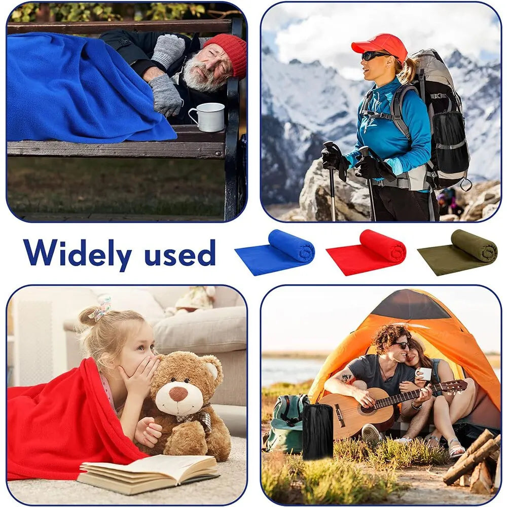 Fleece Sleeping Bag, Portable Ultra-Light Polar Travel Sheets, Warm Camping Bed Liner for Adults, Luxury Wholesale Outdoor Gear