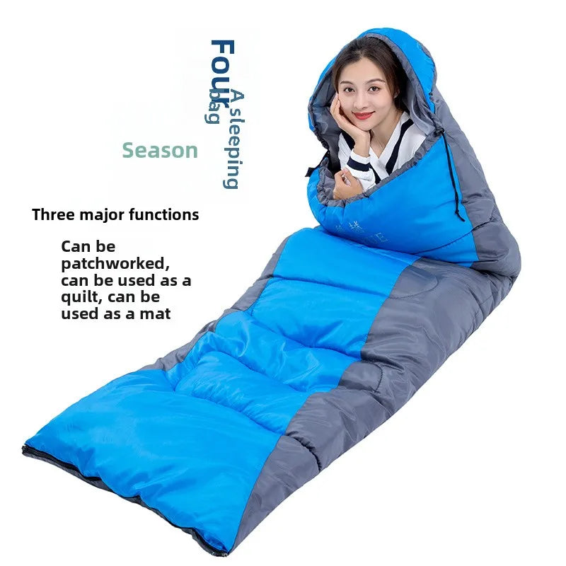 Camping Sleeping Bag, Ultralight Waterproof, 1.6KG Winter Warm Envelope, Ideal for Backpacking, Hiking, Outdoor Travel, Wholesale Luxury