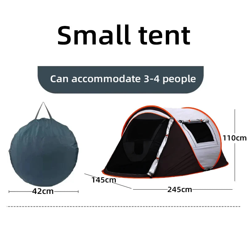 Quick Opening Waterproof Camping Tent for 5-8 People, Fully Automatic Pop-Up, Luxury Design, Durable Material, Wholesale Pricing, Outdoor Adventures
