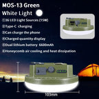 Outdoor Camping Light, Portable Rechargeable LED Tent Lamp, Magnetic Fishing Light, Emergency Household Lighting, Wholesale Luxury, Large Capacity