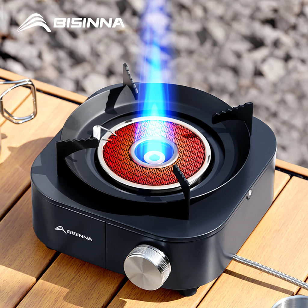 Portable Gas Burner, 4000W High-Power Infrared Stove, Lightweight Design, Outdoor Camping Supplies, Hiking, Luxury Performance, Wholesale Options