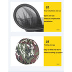 Folding Portable Mosquito Net, Mesh Tent With Zipper, Outdoor Camping Essential for Single Bed, Luxury Travel Accessory, Wholesale Lightweight Design