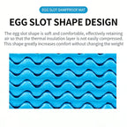 Lightweight Egg Crate Foam Sleeping Pad, 330g Portable Foldable Camping Mat, Moisture Proof Insulation, Ideal for Hiking and Backpacking