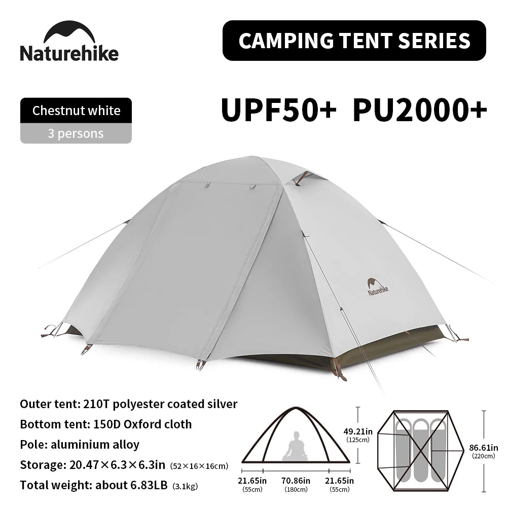 Camping Tent for 2-3 People, Waterproof UPF50+, Ultralight Portable Hiking Shelter, Outdoor Trekking Luxury Wholesale Gear for Adventurers