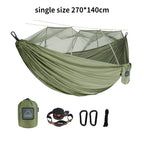 Hammock for Camping, Portable Nylon Fabric with Mosquito Net, Single and Double Size, Outdoor Use, Lightweight, Wholesale Luxury