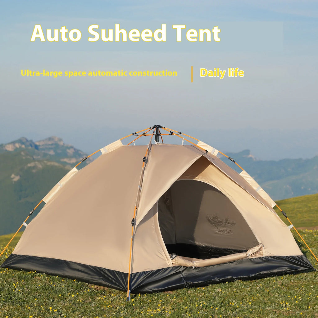 Portable Camping Tent, Waterproof Instant Tent for 4 Person Family, Luxury Self-driving Travel Tents, Emergency Outdoor Use, Wholesale Quality