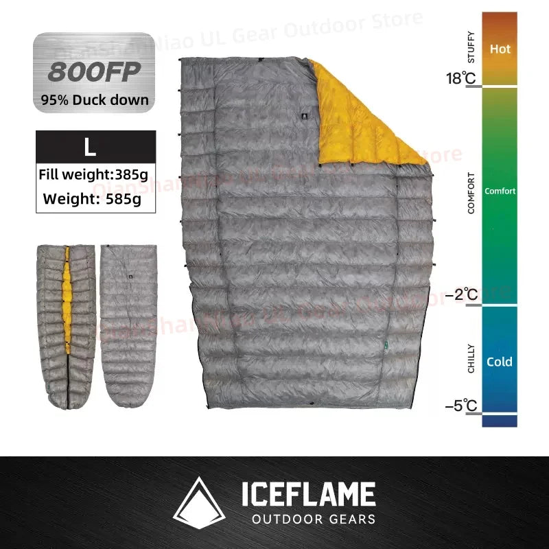 Down Quilt, Ultralight Duck Down Sleeping Bag, Waterproof, Multifunctional, Outdoor Camping Gear, For Men and Women, Wholesale Luxury
