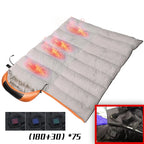 USB Heated Sleeping Bag for Camping, Ultralight Down Cotton Pad, Thermal Mattress for Outdoor Use, Luxury Comfort, Wholesale Options Available