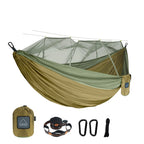 Hammock for Camping, Portable Nylon Fabric with Mosquito Net, Single and Double Size, Outdoor Use, Lightweight, Wholesale Luxury