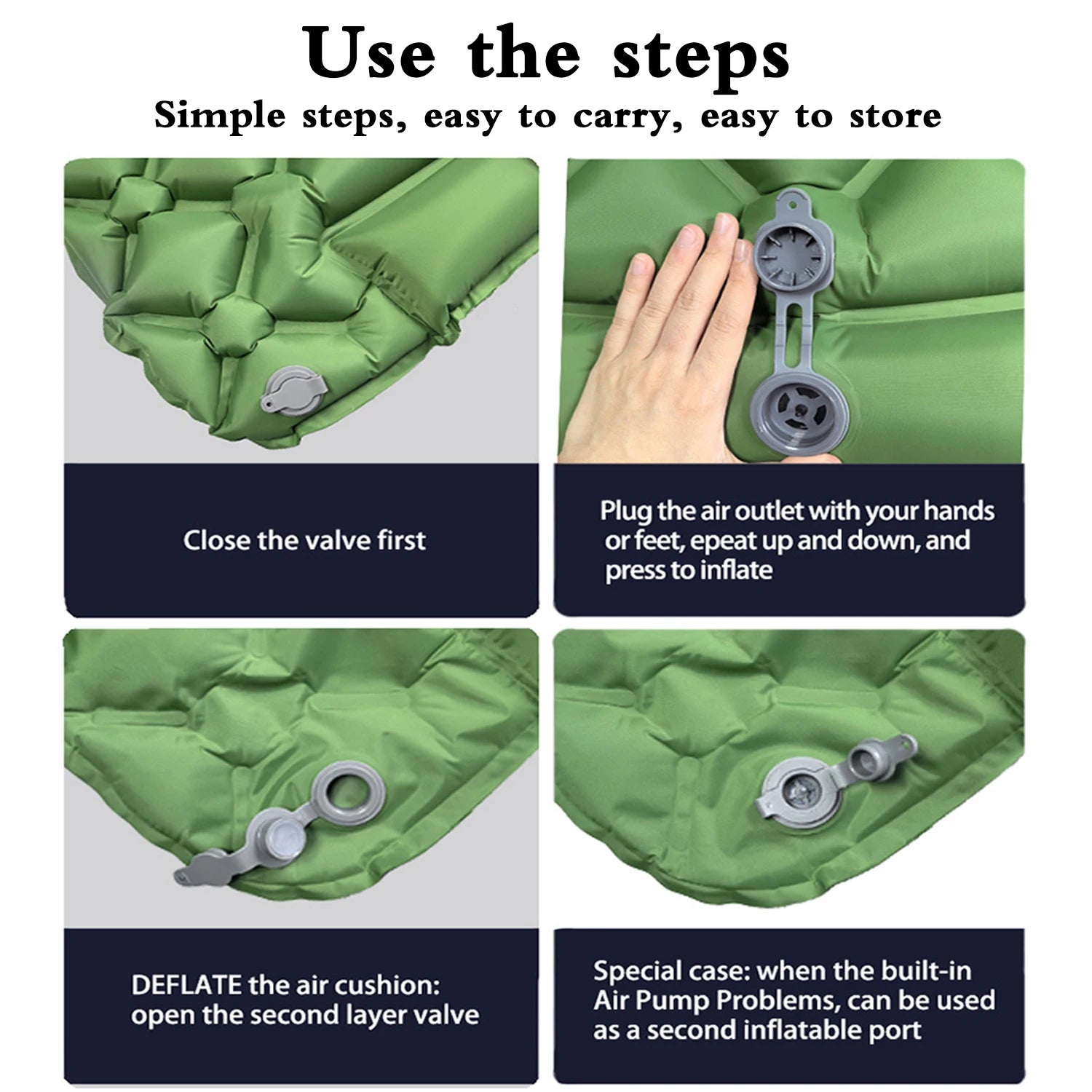 Inflatable Mattress Camping Pad, Ultralight Air Mattress for Backpacking, Waterproof, Comfortable, Travel Use, Wholesale Luxury Options