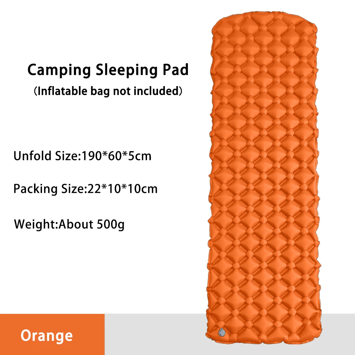 Camping Inflatable Mattress, Folding Camp Bed Sleeping Pad, Waterproof Air Mat for Travel, Outdoor Picnic, Luxury Wholesale Equipment