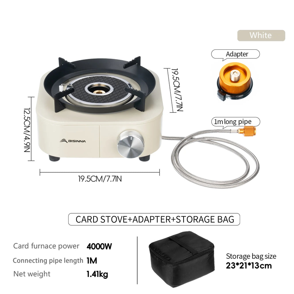 Portable Gas Burner, 4000W High-Power Infrared Stove, Lightweight Design, Outdoor Camping Supplies, Hiking, Luxury Performance, Wholesale Options