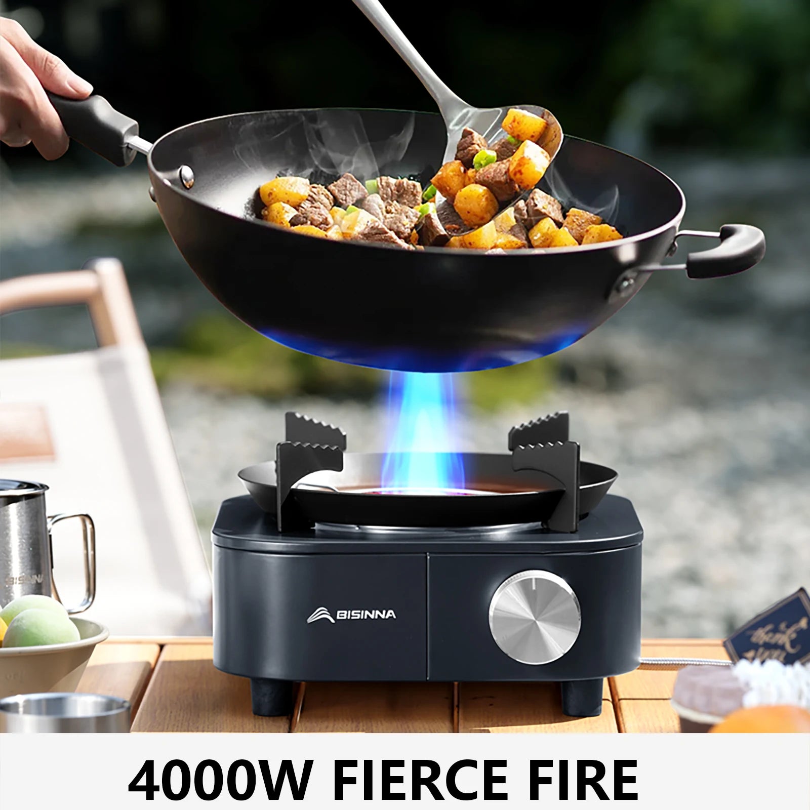 Portable Gas Burner, 4000W High-Power Infrared Stove, Lightweight Design, Outdoor Camping Supplies, Hiking, Luxury Performance, Wholesale Options