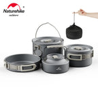 Camping Cookware Kit, Portable Frying Pan, Foldable Kettle, Multi-Function Picnic Tableware, Outdoor Cooking Utensils for Camping, Luxury, Wholesale