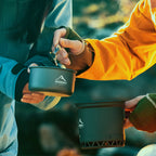 Outdoor Camping Pot Set, 1.3L 2.3L Cooking Kettle, Heat Cooker for Travel, Luxury Cooking Utensil Equipment, Wholesale Kitchen Gear