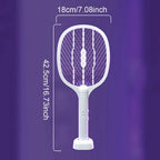 Electric Fly Swatter Bug Zapper Racket, USB Rechargeable Mosquito Killer Lamp, Heavy Duty Pest Control for Home or Outdoors, Wholesale Luxury