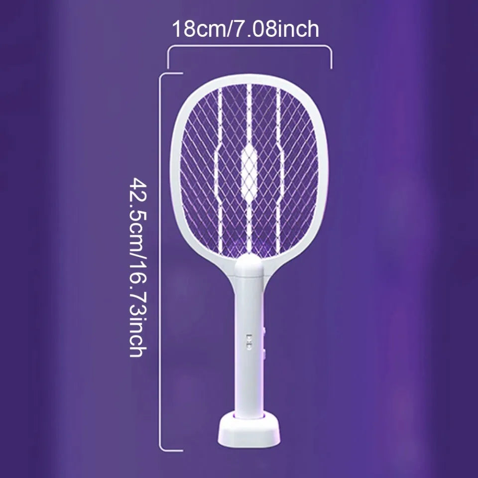 Electric Fly Swatter Bug Zapper Racket, USB Rechargeable Mosquito Killer Lamp, Heavy Duty Pest Control for Home or Outdoors, Wholesale Luxury