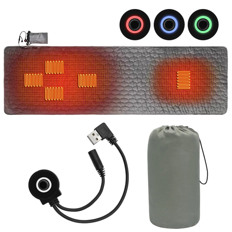 Heating Sleeping Mat, USB Electric Heating Pad, Waterproof, Rechargeable, Multi-Function, for Camping, Hiking, Travel, Luxury Quality, Wholesale Deals
