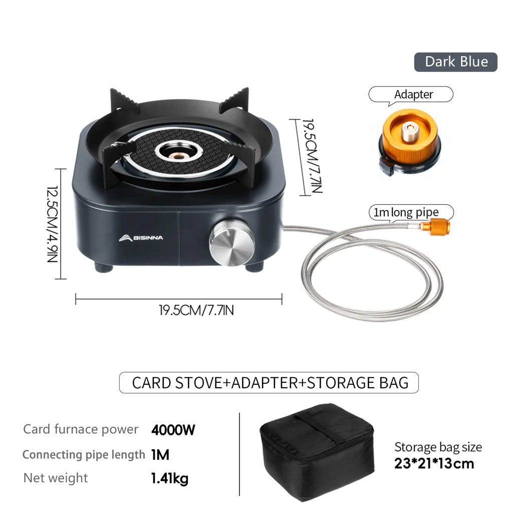 Portable Gas Burner, 4000W High-Power Infrared Stove, Lightweight Design, Outdoor Camping Supplies, Hiking, Luxury Performance, Wholesale Options