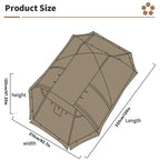 Fireproof Winter Tent for 2 Persons, Waterproof Tunnel Dome with Stove Jack, 4 Season Camping Gear, Luxury Wholesale for Hiking and Outdoor Adventures