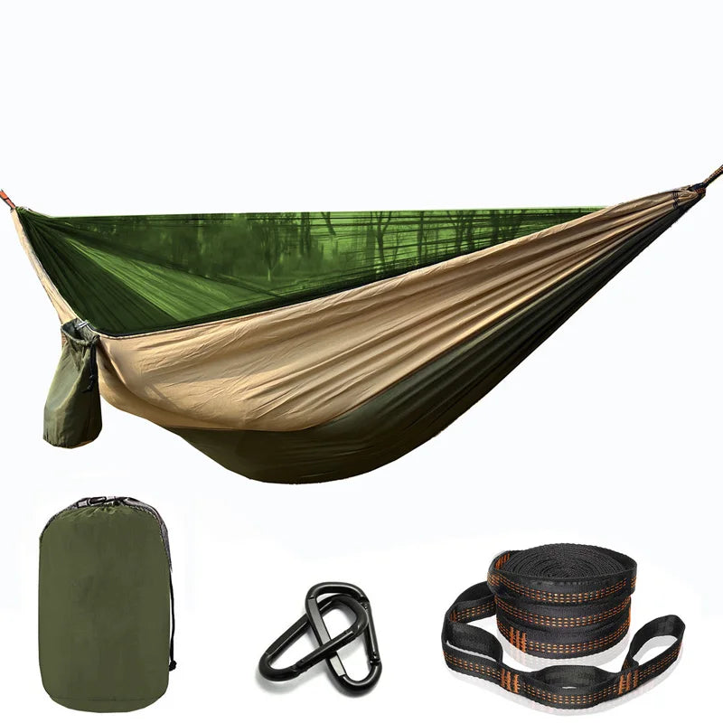 Camping Hammock with Mosquito Net, Lightweight 210T Nylon, Travel Essential for Outdoor Adventures, Luxury Comfort, Wholesale Prices