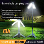 Folding Camping Lantern, Portable Telescopic Light, 8000mAh Waterproof Power Bank, Multi-Function with Triangle Stand, Ideal for Outdoor Activities