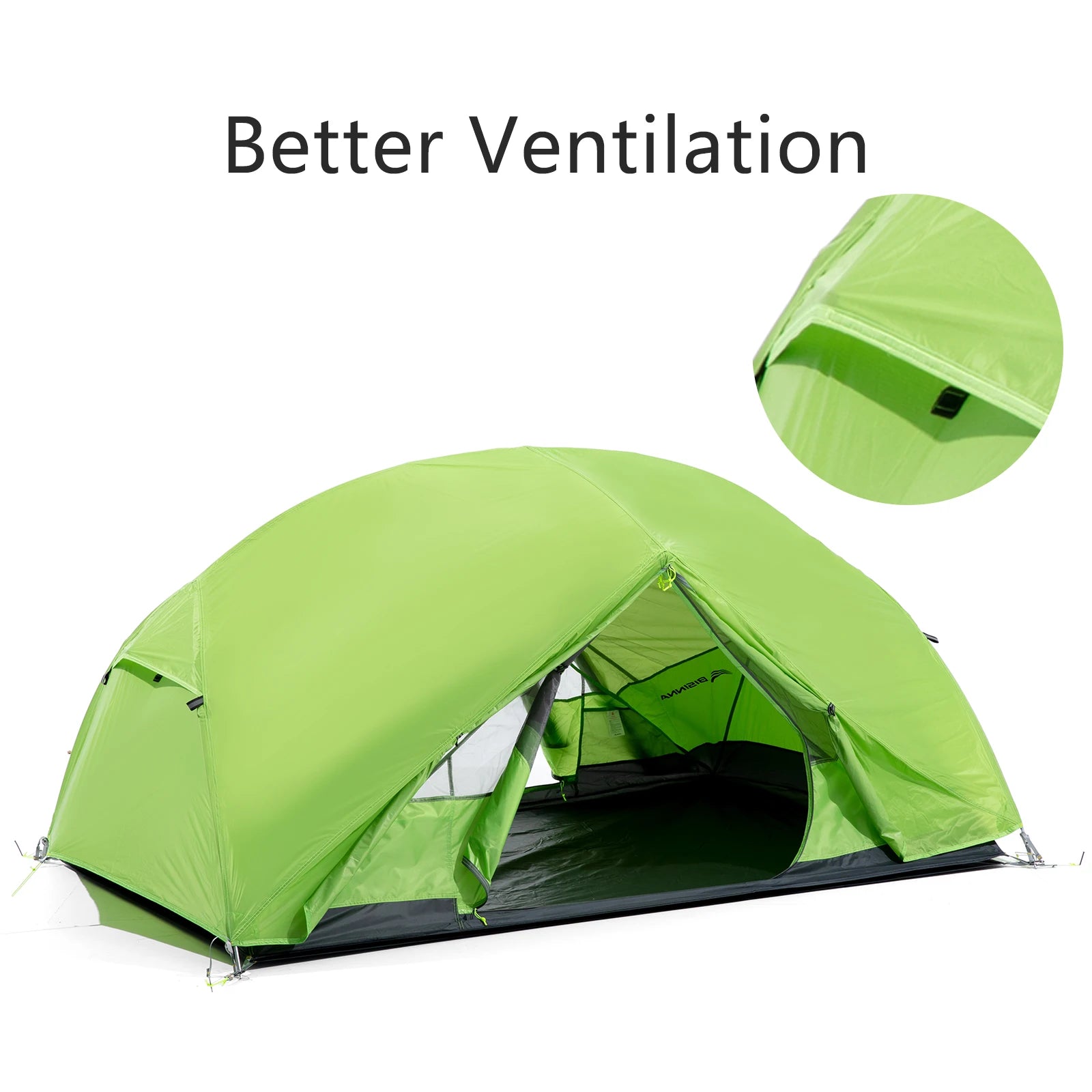 Ultralight Two-Person Camping Tent, 20D 380T Nylon, Double Layer Waterproof, Ideal for Hiking and Travel, Wholesale Luxury with Free Mat
