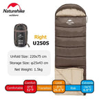 Ultralight Cotton Sleeping Bag, Waterproof, Winter Camping Accessory, Hiking Travel for Men and Women, Wholesale Luxury, Envelope Style U350