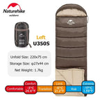 Ultralight Cotton Sleeping Bag, Waterproof, Winter Camping Accessory, Hiking Travel for Men and Women, Wholesale Luxury, Envelope Style U350