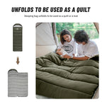 Ultralight Cotton Sleeping Bag, Waterproof, Winter Camping Accessory, Hiking Travel for Men and Women, Wholesale Luxury, Envelope Style U350