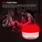 Camping Flashlight, Outdoor LED Lantern, 230-Hour Rechargeable, Waterproof Emergency Light, Portable with Magnet, Luxury Wholesale