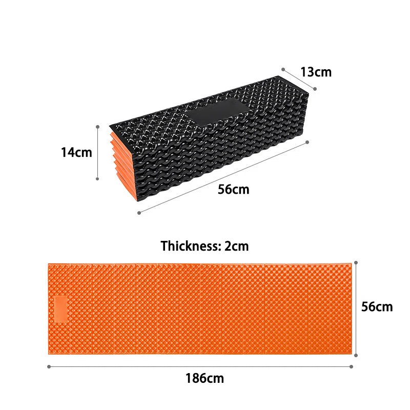 Lightweight Egg Crate Foam Sleeping Pad, 330g Portable Foldable Camping Mat, Moisture Proof Insulation, Ideal for Hiking and Backpacking