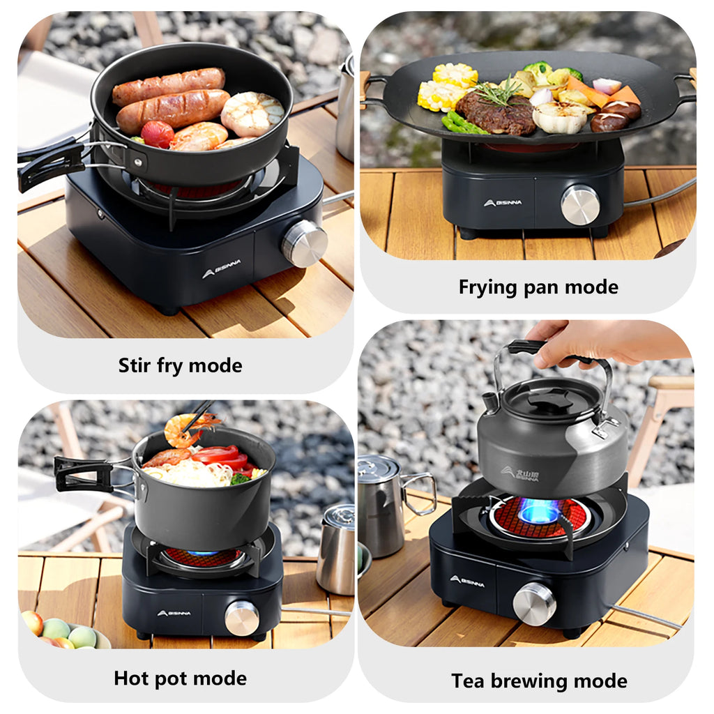 Portable Gas Burner, 4000W High-Power Infrared Stove, Lightweight Design, Outdoor Camping Supplies, Hiking, Luxury Performance, Wholesale Options