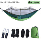 Portable Outdoor Double Mosquito Net Hammocks, Lightweight Hanging Swing, Ideal for Camping, Travel, Nature Hike, Wholesale, Luxury for Adventurers