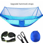 Camping Hammock with Mosquito Net, Portable Parachute Material, Lightweight Swing Bed for Outdoor Adventures, Wholesale Luxury Travel Gear