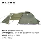 Backpacking Tent for 2-3 People, Waterproof Double Layer, 4 Season Winter Skirt, Outdoor Camping, Hiking Survival Gear, Wholesale Luxury