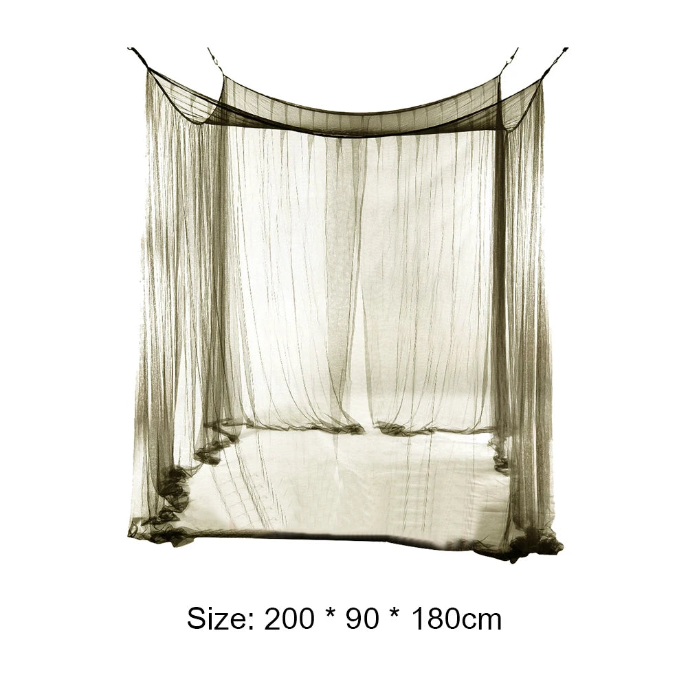 Outdoor Camping Mosquito Net, 200cm Lightweight Breathable Mesh Canopy, Insect Bug Repellent, Luxury Bed Curtain for Camping, Wholesale Luxury Gear