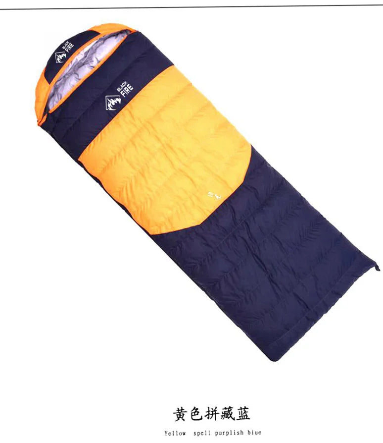 Goose Down Sleeping Bag, Black Fire Light Warm Camping Bag, Waterproof Adult Envelope for Outdoor Use, Luxury Wholesale Travel Gear